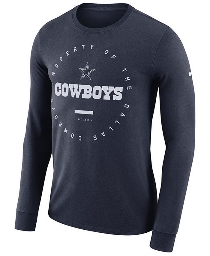 Nike Men's Dallas Cowboys Property Of Long Sleeve T-Shirt & Reviews ...