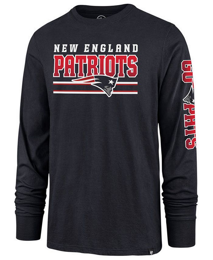 '47 Brand Men's New England Patriots Level Up Long Sleeve Super Rival T ...