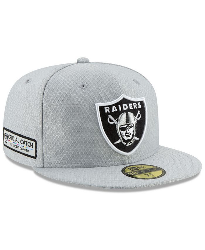 New Era Oakland Raiders Crucial Catch 59FIFTY FITTED Cap - Macy's