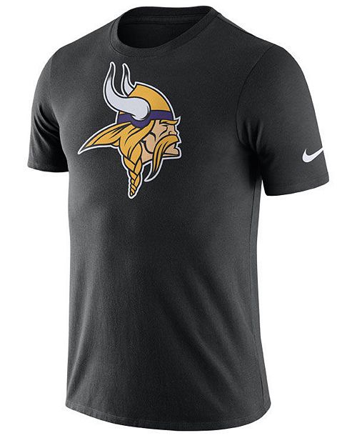 Nike Men's Minnesota Vikings Dri-Fit Cotton Essential Logo T-Shirt ...