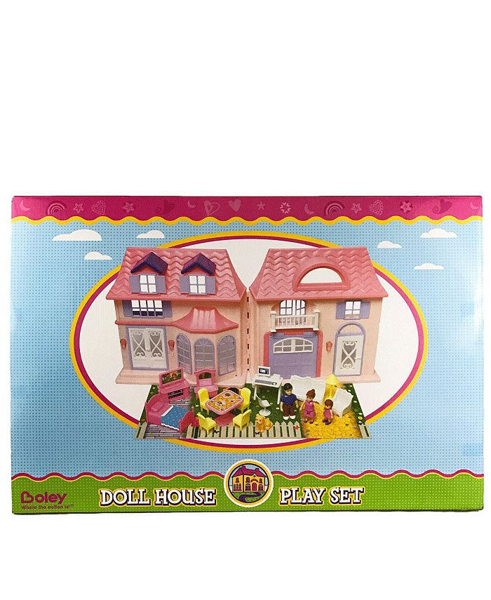 Boley 21 Piece Collapsible Doll House Set Macy's
