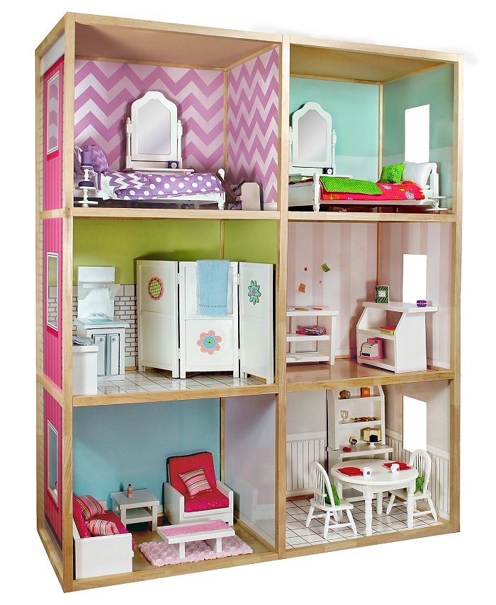 Redbox My Girls 6 Foot Tall Dollhouse For 18 Inch Dolls Modern Style Macy