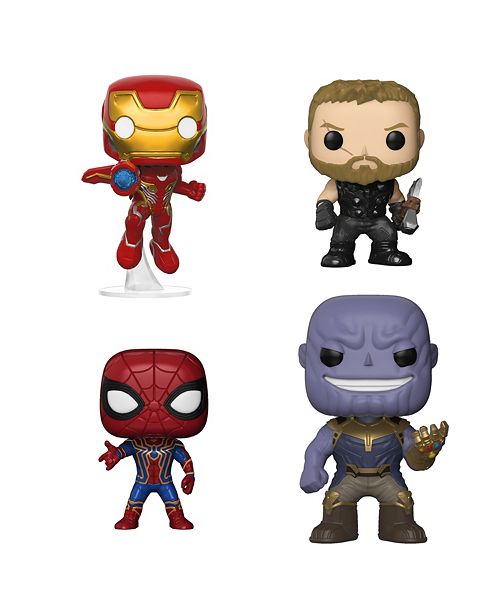 Funko Pop Marvel Avengers Infinity War Collectors Set 1 Iron Man Thor Iron Spider And Thanos Reviews Kids Macy S