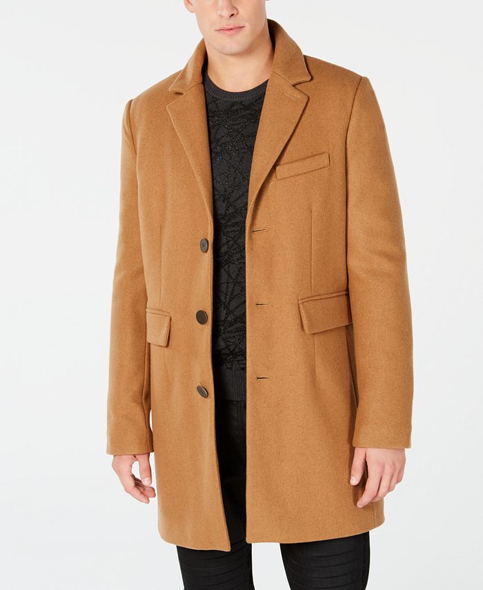 GUESS Men's Andrew Wool Coat & Reviews - Coats & Jackets - Men - Macy's