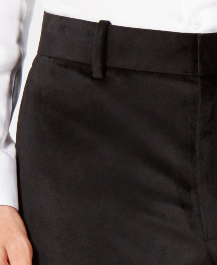 Alfani Men's Classic-Fit Velvet Pants, Created for Macy's - Macy's