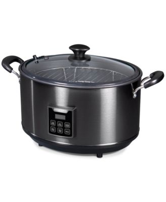 indoor electric smoker and slow cooker