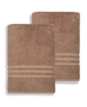 Linum Home Denzi 2-pc. Bath Sheet Set Bedding In Light Brown