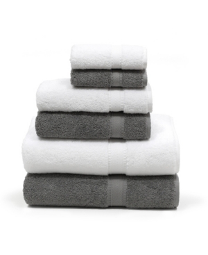Linum Home Sinemis Terry 6-pc. Towel Set Bedding In Dark Grey