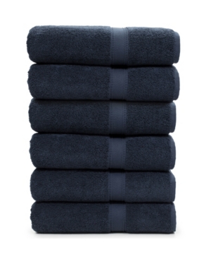 Linum Home Sinemis 6-pc. Bath Towel Set Bedding In Navy