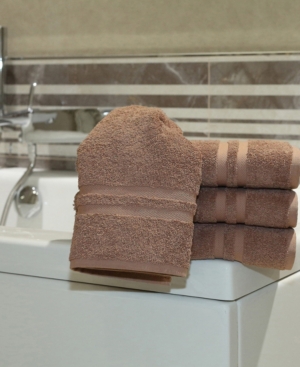 Linum Home Denzi 4-pc. Hand Towel Set Bedding In Light Brown