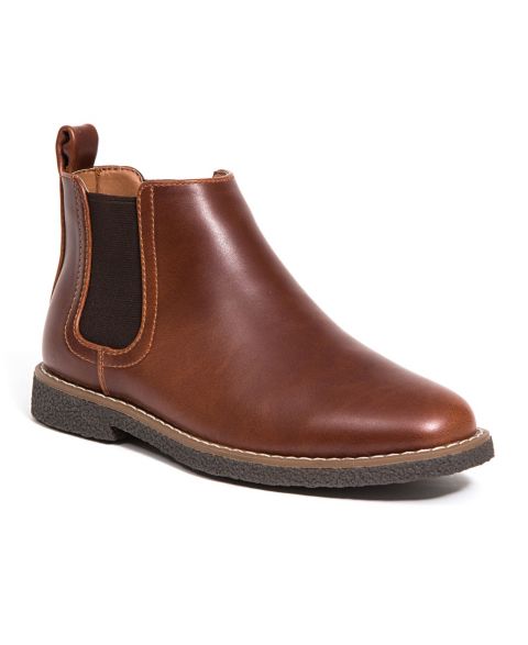 Ботинки DEER STAGS Zane Dress Comfort Chelsea Boots для мальчиков, цвет: Redwood