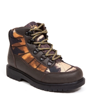 image of Deer Stags Little and Big Boys Hunt Boy-s Rugged Thinsulate Water Resistant Camo Hiker Boot