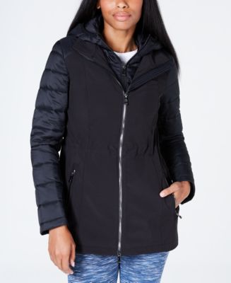 Calvin Klein Quilted-Sleeve Soft-Shell Walker Jacket & Reviews - Jackets &  Blazers - Women - Macy's