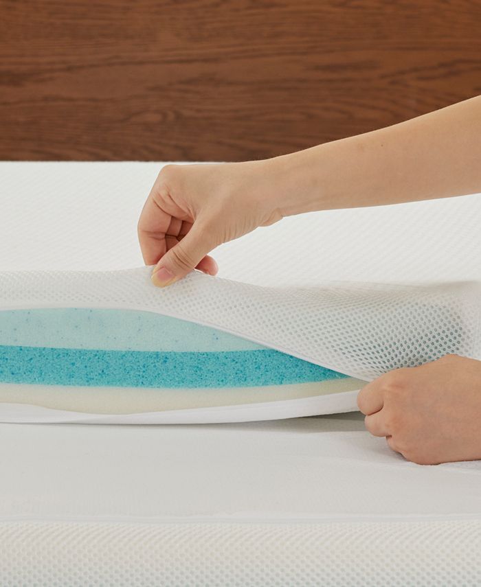 Sleep Philosophy 3Zone 3" Memory Foam Queen Mattress Topper Macy's