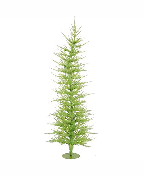 Vickerman 5 ft Lime Green Laser Artificial Christmas Tree With 100 Lime