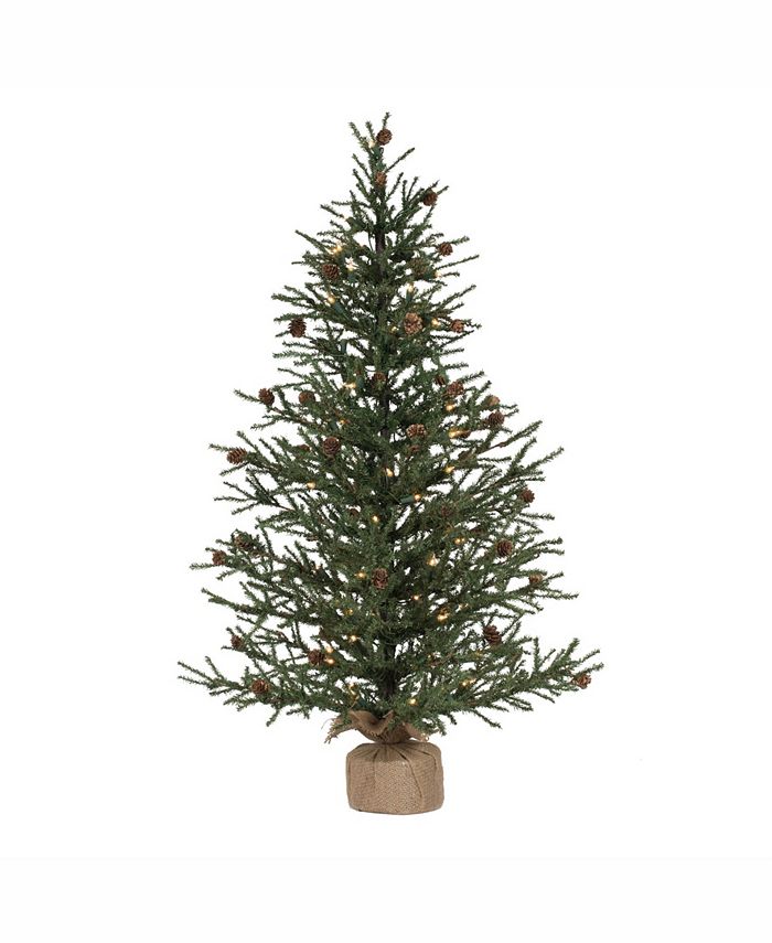 Vickerman 42 inch Carmel Pine Artificial Christmas Tree - Macy's
