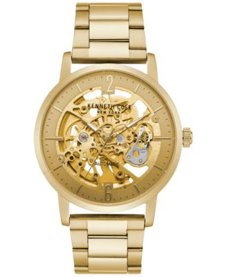 Kenneth Cole New York - Men's Automatic Gold-Tone Stainless Steel Bracelet Watch 43mm