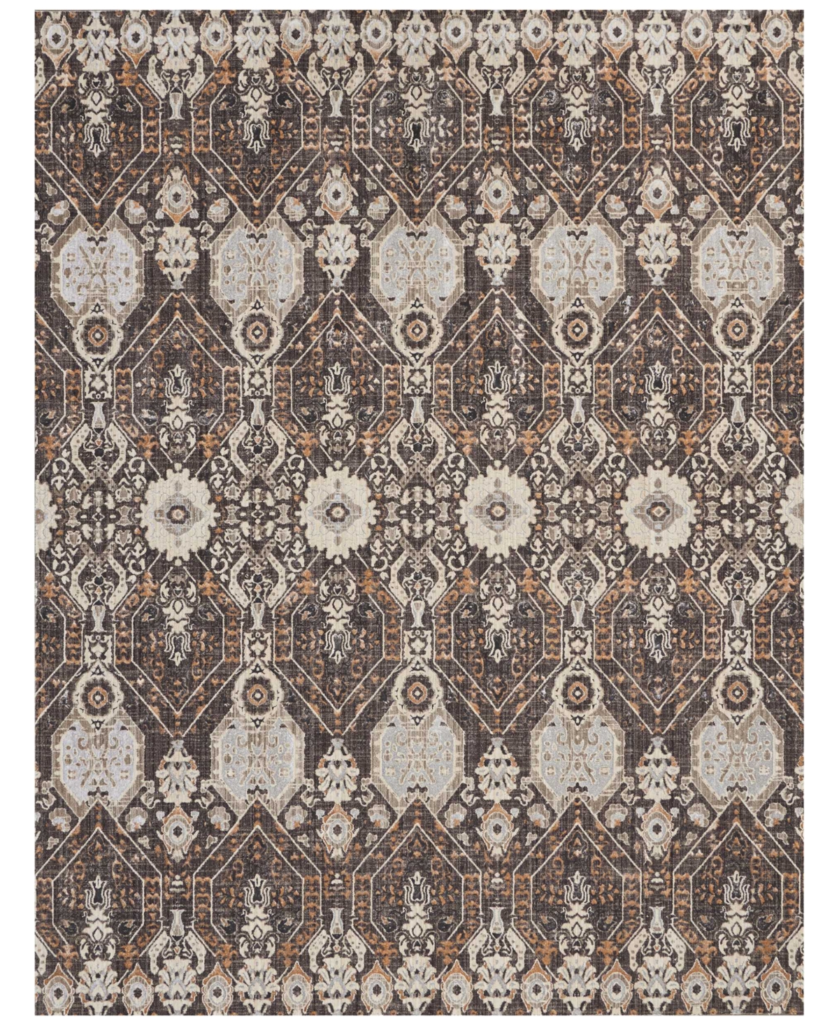 kathy ireland Home KI34 Silver Screen KI341 8' x 10' Area Rug - Brown