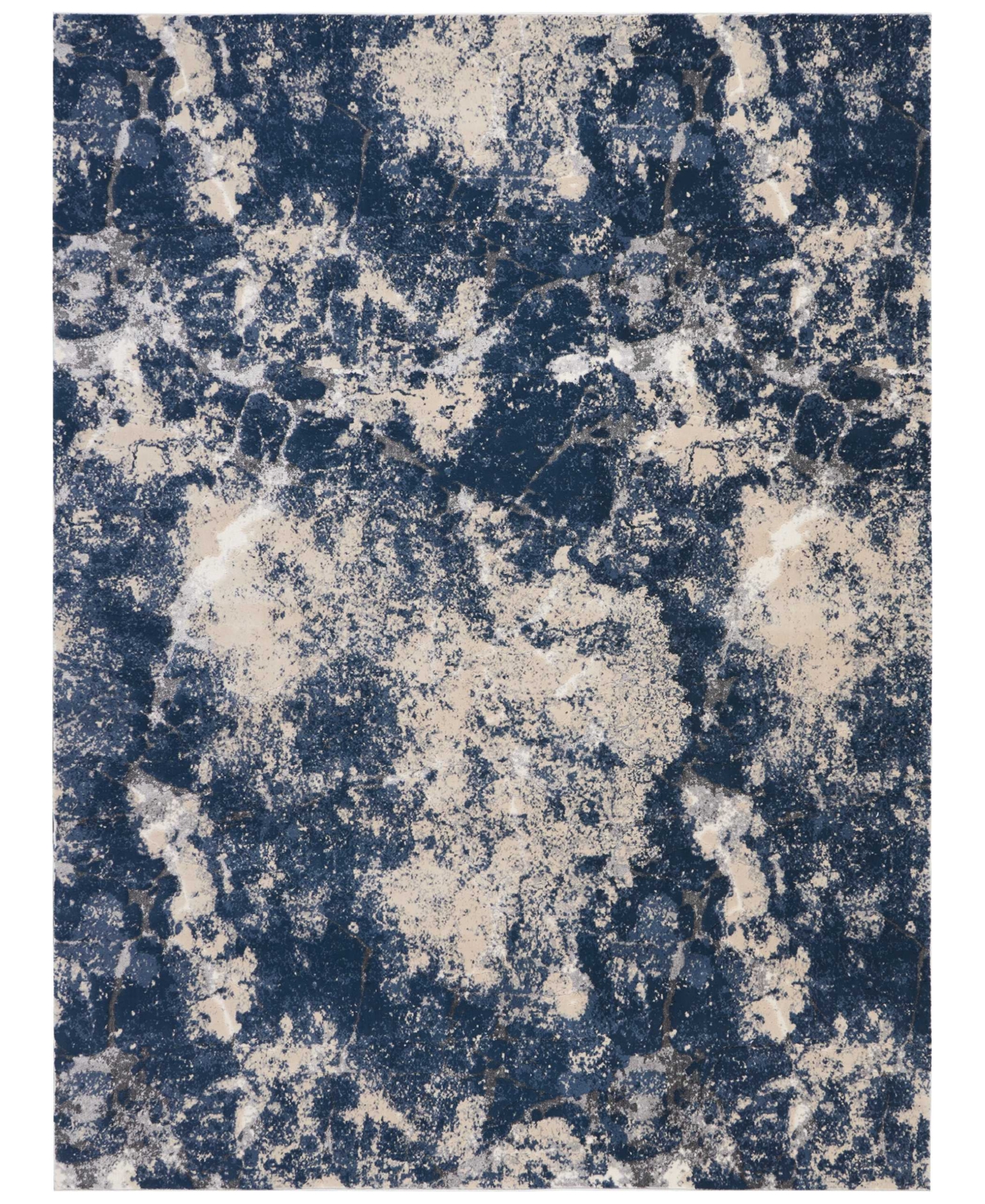 kathy ireland Home KI35 Heritage KI355 Beige/Blue 8' x 10'5in Area Rug - Blue