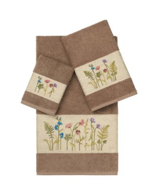 Serenity 3-Pc. Embellished Towel Set