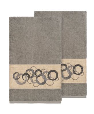 Annabelle 2-Pc. Embellished Bath Towel Set