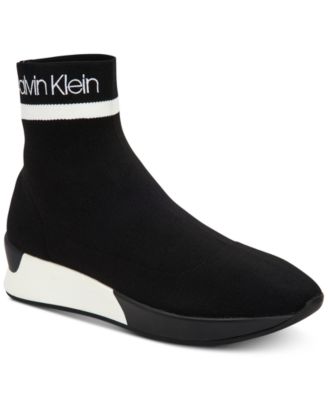 calvin klein knit high top sneakers