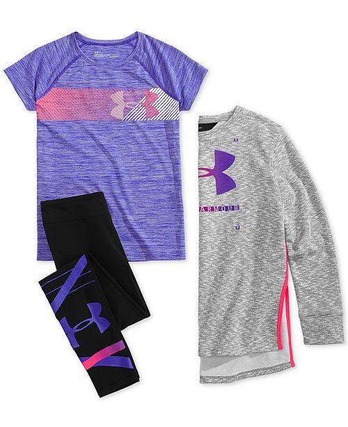 Under Armour Big Girls Sweatshirt T Shirt Leggings Reviews