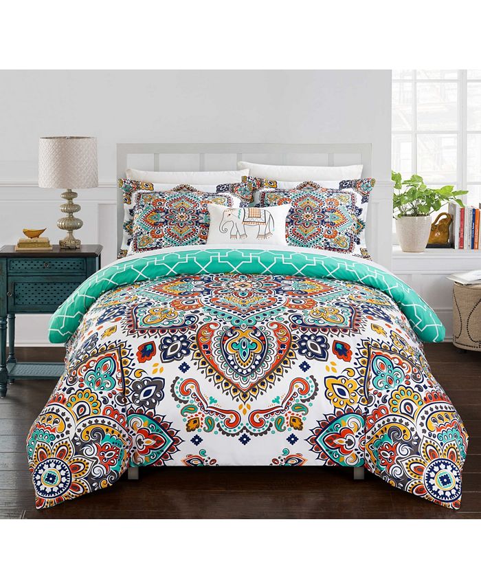 Chic Home - Raypur 8-Pc. Bed In a Bag Comforter Sets