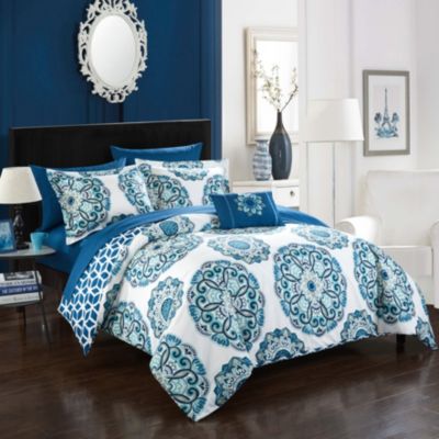 Chic Home - Barcelona 8-Pc. Bed In a Bag Comforter Set