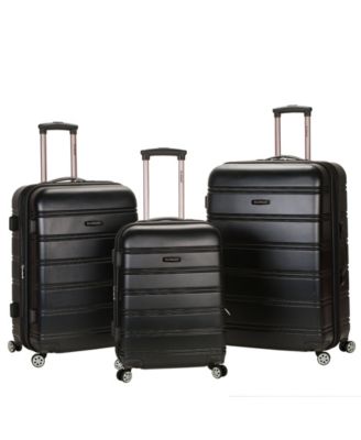 Rockland Melbourne 3-Piece ABS Luggage Set - Macy's