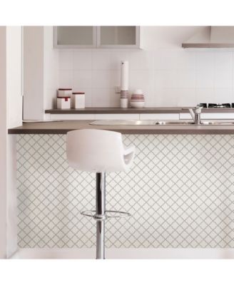 Brewster Home Fashions Quatrefoil Peel And Stick Backsplash Tiles