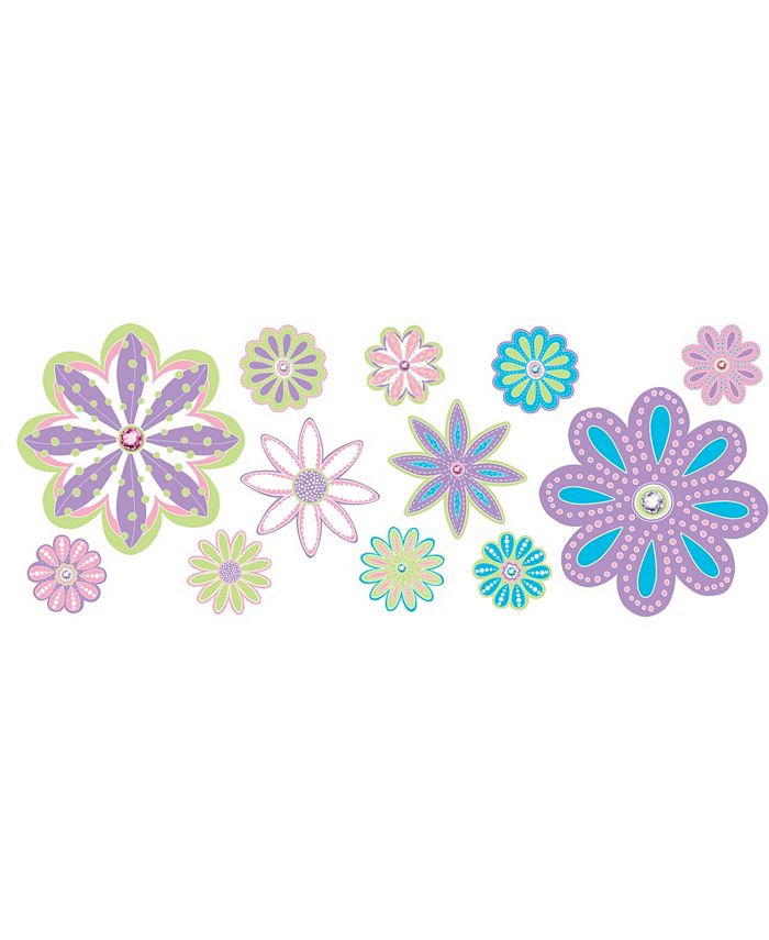 Brewster Home Fashions Patchwork Daisy Blox Decals Set Of 8 & Reviews ...