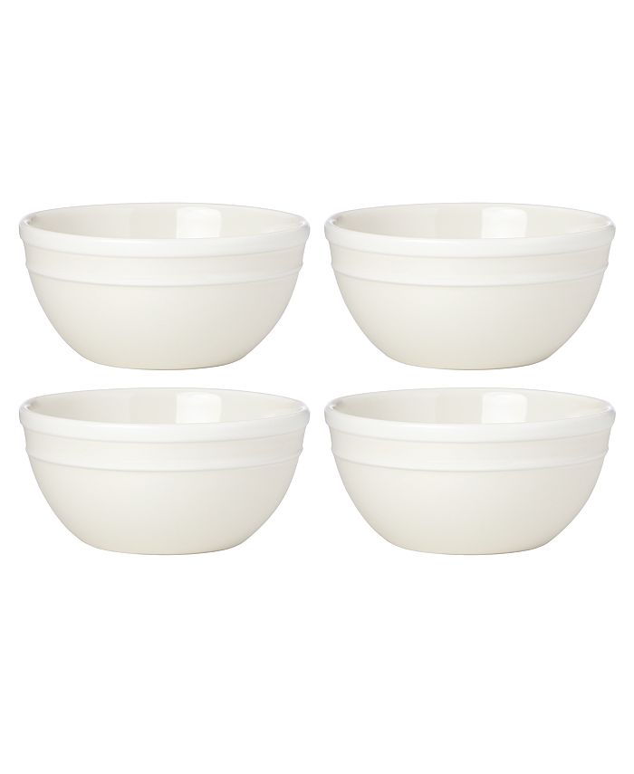 Kate Spade new york Set of 4 Sculpt Stripe Cream Appetizer Bowls & Reviews  - Serveware - Dining - Macy's