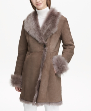 image of Calvin Klein Toscana Shearling Coat