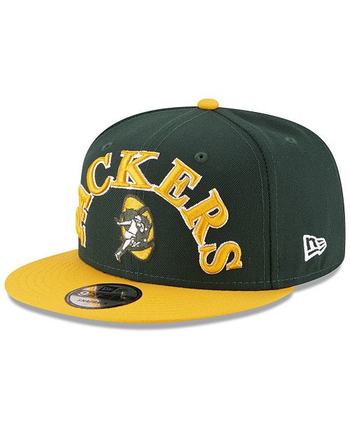 New Era Green Bay Packers Retro Logo 9fifty Snapback Cap Reviews Sports Fan Shop By Lids Men Macy S