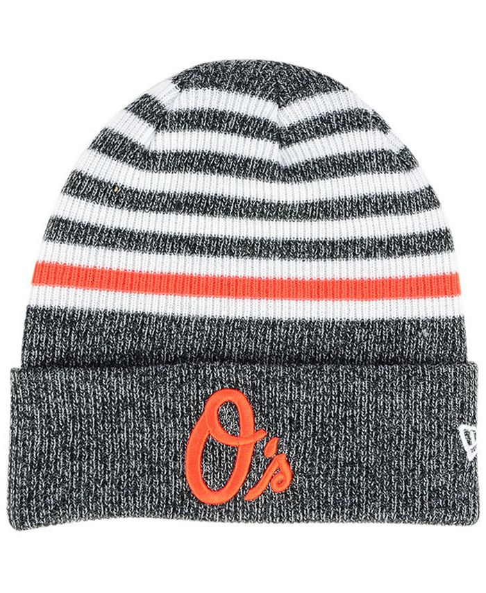 New Era Baltimore Orioles Striped Cuff Knit Hat Macy's