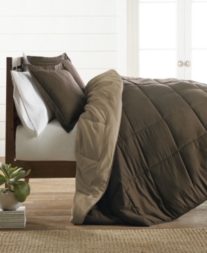 Ienjoy Home All Season Lightweight Down Alternative Reversible 3-pc. Comforter Set, King/cal King In Taupe