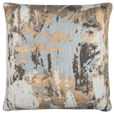 Photo 1 of Rizzy Home Cotton Fabric Pillow In Multi Color, 20" x 20". Decorative pillow with removable cover for easy cleaning - hand washable - unique accent piece
Durable for lifestyle use - Contemporary - Abstract - Color: MULTI - Size: 20"L x 20"W x 6.5"H - Foil