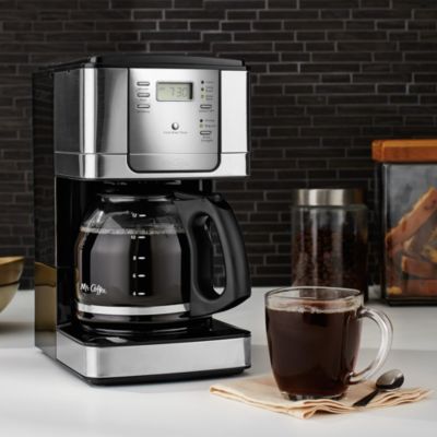 Mr. Coffee 12-Cup Programmable Coffee Maker, Stainless Steel