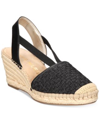 anne klein abril espadrille wedge sandal