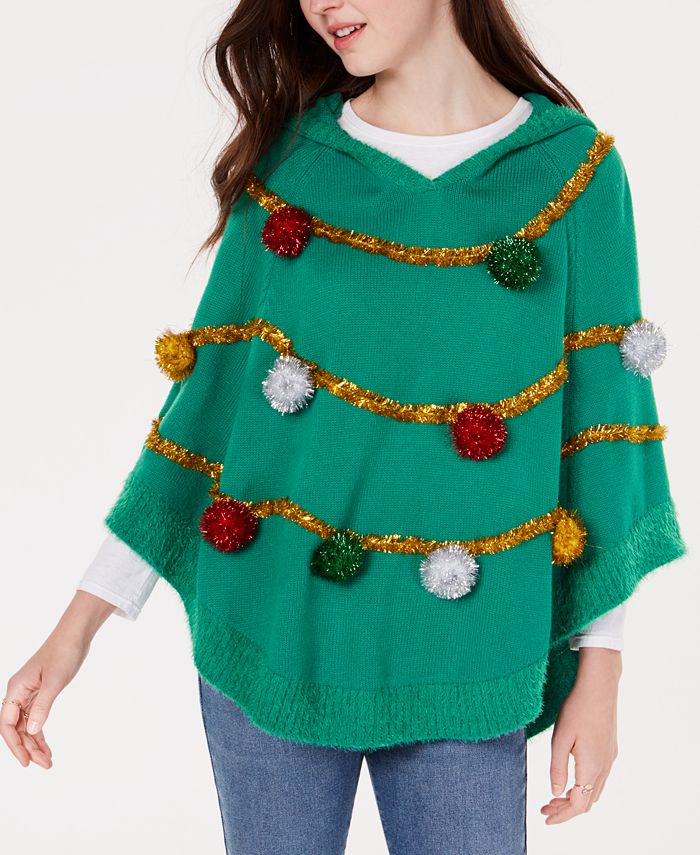 Juniors poncho sweater shop