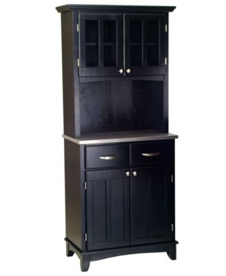Home Styles - Buffet of Buffet with Stainless Top and Hutch