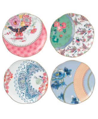 Wedgwood - Set of 4 Butterfly Bloom Tea Plates