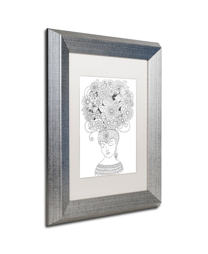 Trademark Global Hello Angel 'Big Beautiful Blossoms 18' Matted Framed ...