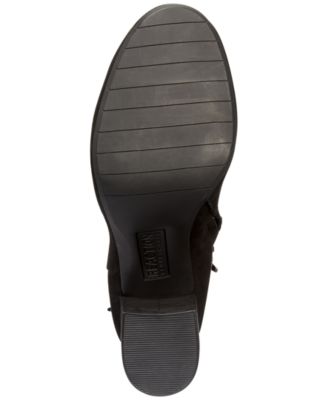 Kenneth Cole Women's Corie Lace-Up Knee High Boot - 17" Shaft, Round Toe, Heeled, Rubber Sole