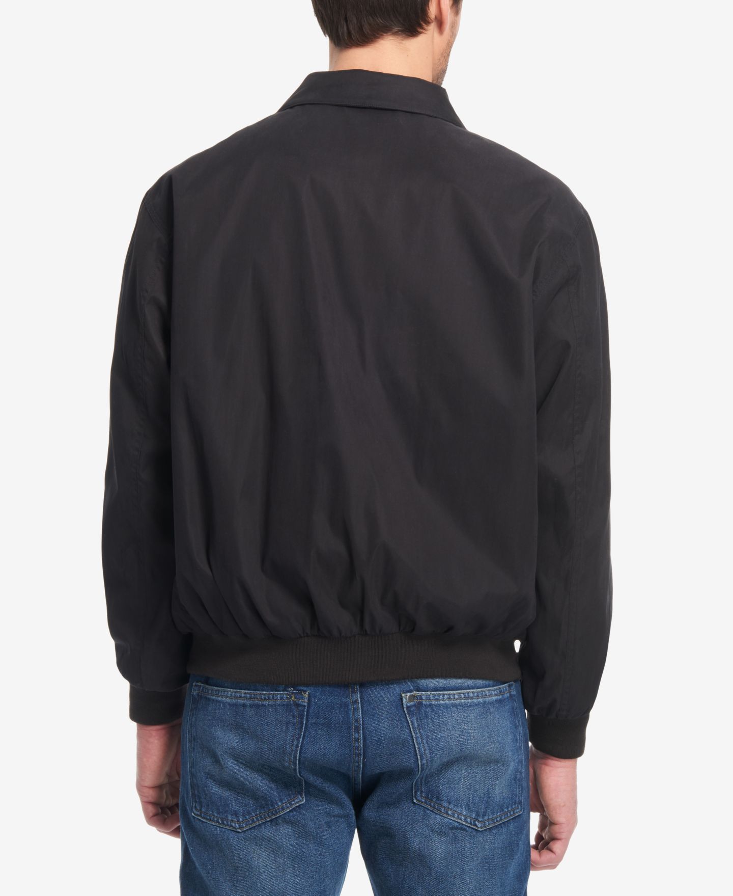 Мужская куртка Weatherproof Big & Tall Lightweight Full-Zip Bomber, цвет: Чёрный — фото 2