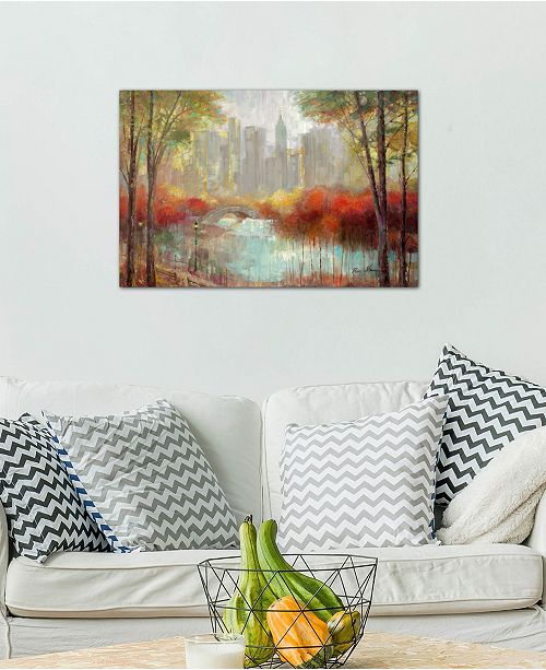 Icanvas City View By Ruane Manning Gallery Wrapped Canvas Print