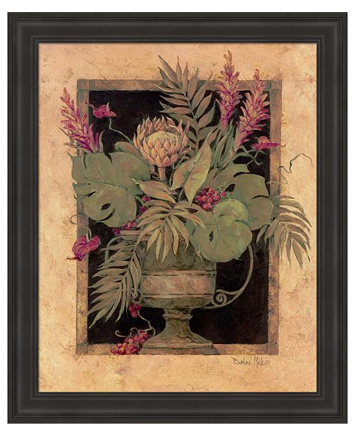 Metaverse Framed Tropical Arrangement I By Barbara Mock Framed Art