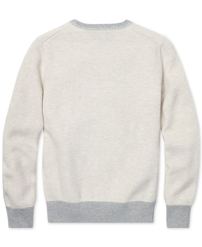Polo Ralph Lauren Big Boys Cotton Crew-Neck Sweater - Macy's