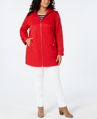 michael kors plus size raincoat